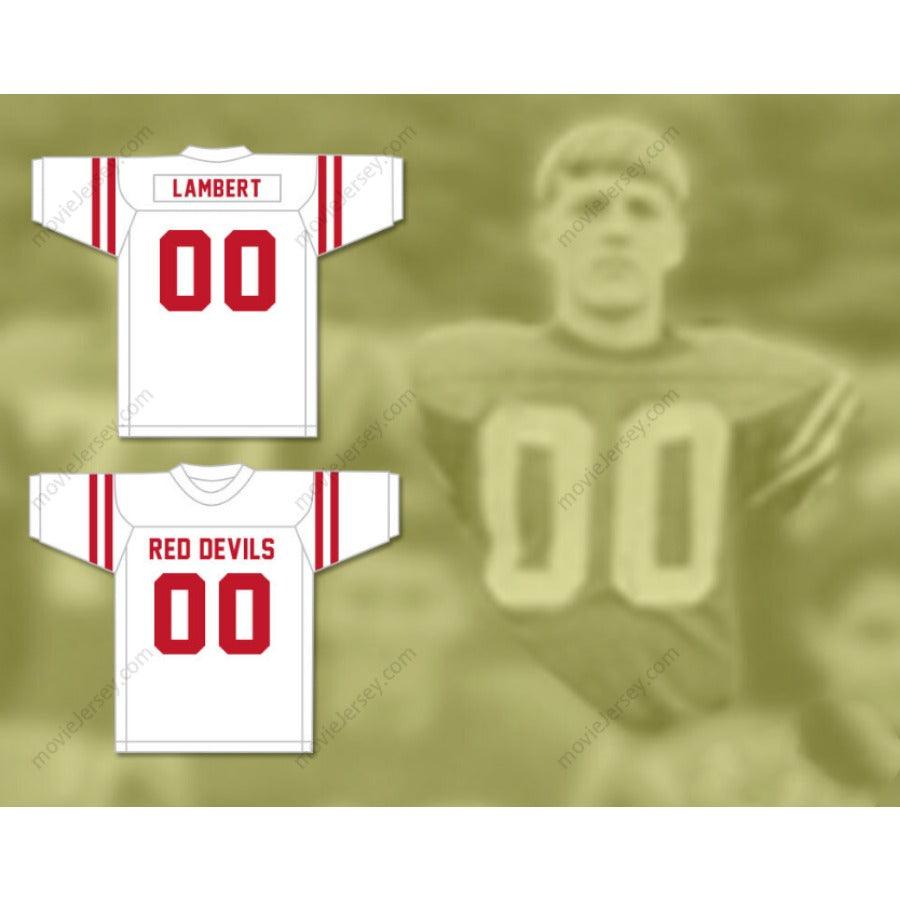 CUSTOM ANY Name Number JACK LAMBERT 00 CRESTWOOD HIGH SCHOOL RED DEVILS RED FOOTBALL JERSEY Top Stitched S-6XL