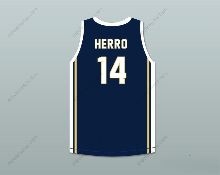 CUSTOM ANY Name Number TYLER HERRO 14 WHITNALL HIGH SCHOOL FALCONS NAVY BLUE BASKETBALL JERSEY 2 Top Stitched S-6XL