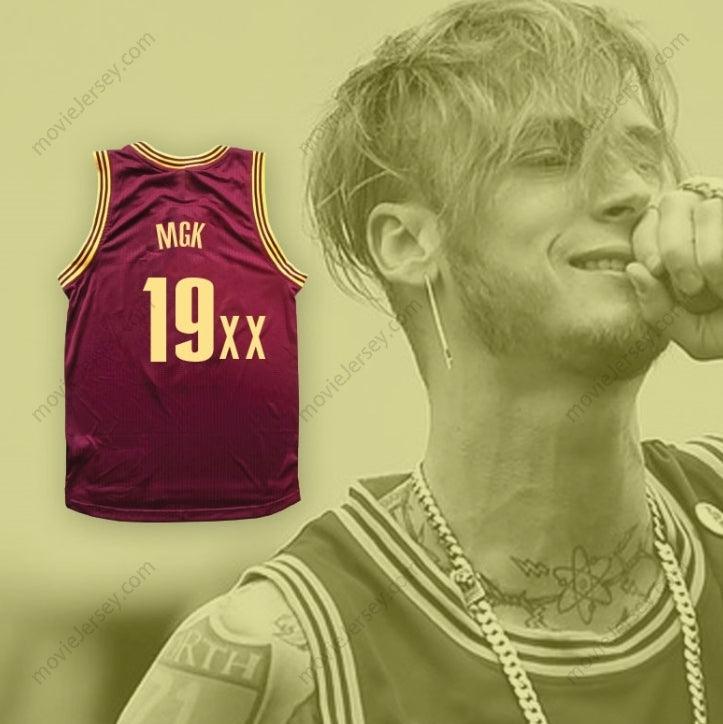 CUSTOM ANY Name Number MGK 19XX MAROON BASKETBALL JERSEY Top Stitched S-6XL