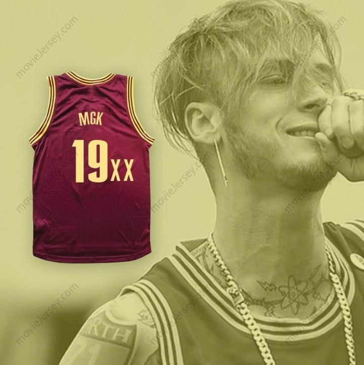 CUSTOM ANY Name Number MGK 19XX MAROON BASKETBALL JERSEY Top Stitched S-6XL