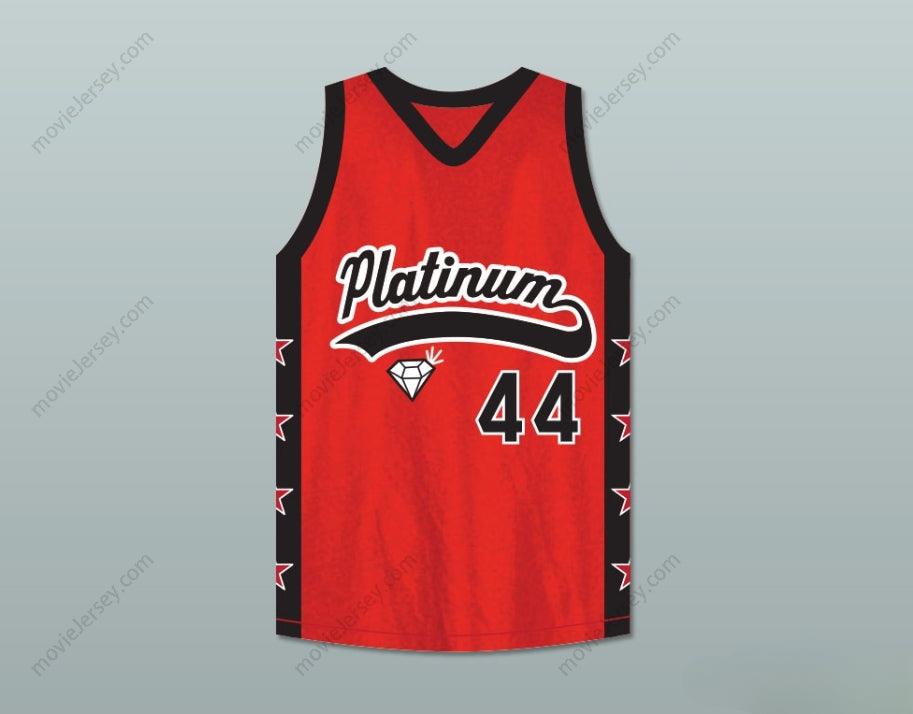 CUSTOM ANY Name Number PLAYER 44 PLATINUM JEWELZ BASKETBALL JERSEY CROSSOVER Top Stitched S-6XL