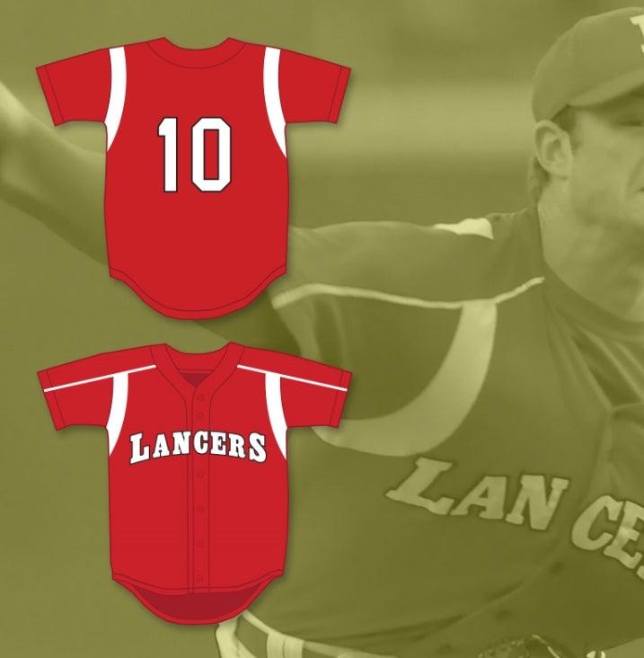 Custom Any Name Number GERRIT COLE 10 LUTHERAN HIGH SCHOOL OF ORANGE COUNTY LANCERS WHITE BASEBALL JERSEY 2 Top Stitched S-6XL