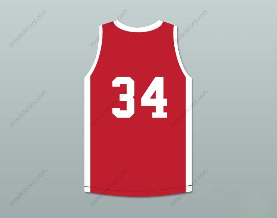 CUSTOM ANY Name Number VOISE WINTERS 34 PUSH EXCEL PRO BASKETBALL CLASSIC RED BASKETBALL JERSEY 1985 CHARITY EVENT Top Stitched S-6XL