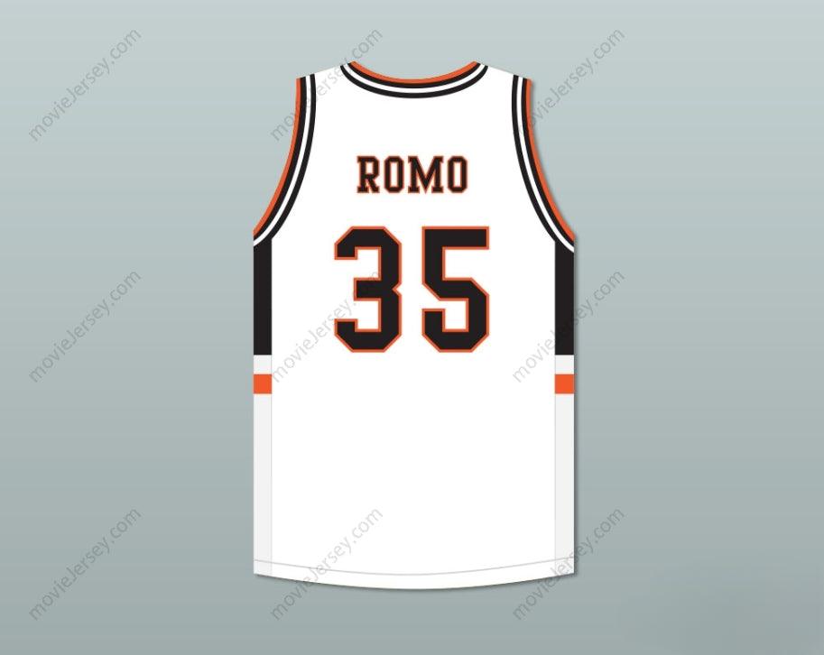 CUSTOM ANY Name Number TONY ROMO 35 BURLINGTON HIGH SCHOOL WHITE BASKETBALL JERSEY Top Stitched S-6XL