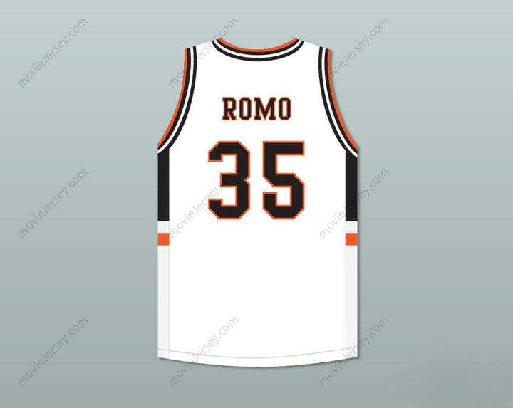 CUSTOM ANY Name Number TONY ROMO 35 BURLINGTON HIGH SCHOOL WHITE BASKETBALL JERSEY Top Stitched S-6XL