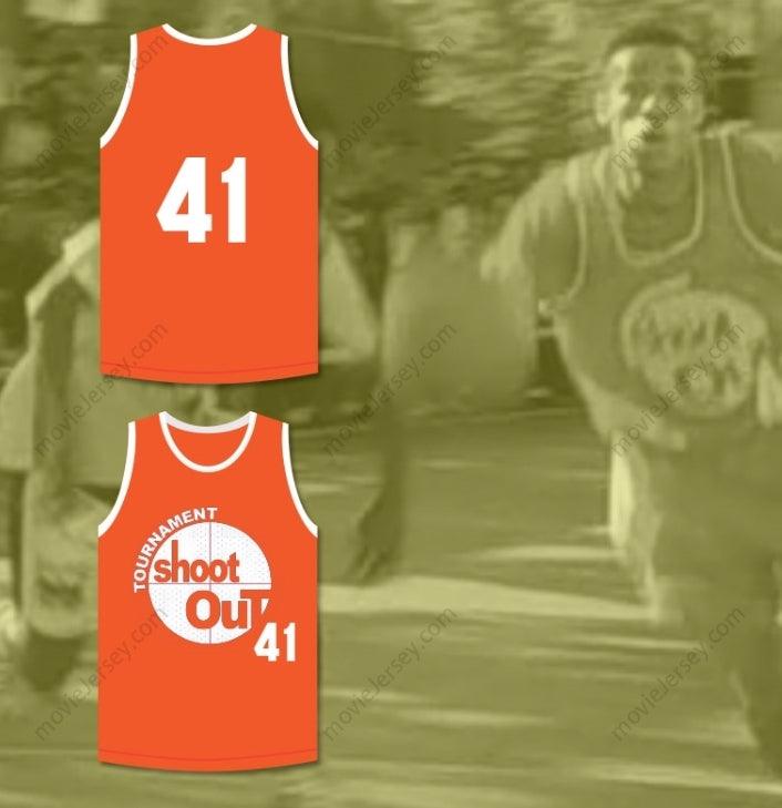 CUSTOM ANY Name Number JAMES SPEEDY WILLIAMS 41 TOURNAMENT SHOOT OUT DEMONS ORANGE BASKETBALL JERSEY ABOVE THE RIM Top Stitched S-6XL