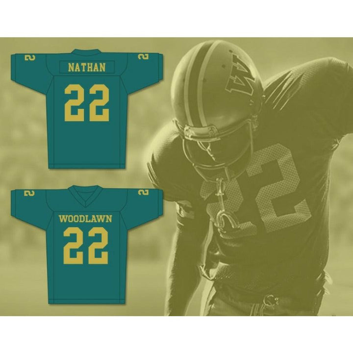 CUSTOM ANY Name Number TONY NATHAN 22 WOODLAWN COLONELS FOOTBALL JERSEY Top Stitched S-6XL