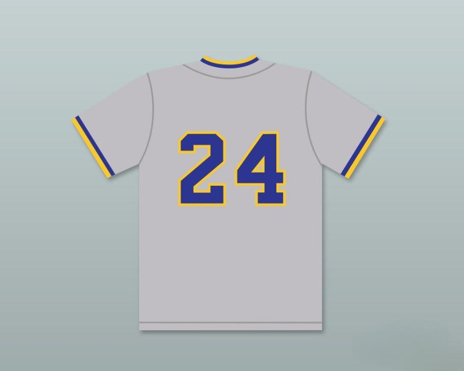 Custom Any Name Number KEN GRIFFEY JR 24 ARCHBISHOP   HIGH SCHOOL CRUSADERS GRAY BASEBALL JERSEY 1 Top Stitched S-6XL