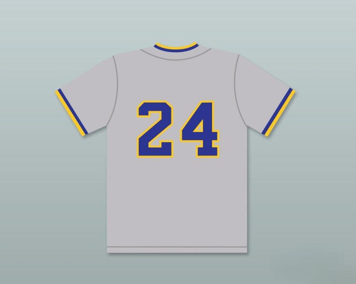 Custom Any Name Number KEN GRIFFEY JR 24 ARCHBISHOP   HIGH SCHOOL CRUSADERS GRAY BASEBALL JERSEY 1 Top Stitched S-6XL