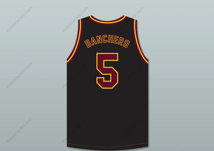 Custom Any Name Number Paolo Banchero 5 O'Dea High School Fighting Irish Black Basketball Jersey 2Top Stitched S-6XL