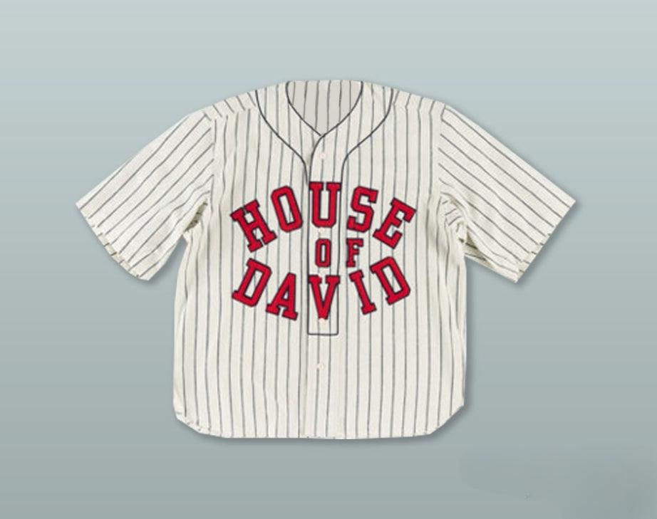 Custom Any Name Number CUBAN HOUSE OF DAVID 4 NEGRO LEAGUE WHITE PINSTRIPED BASEBALL JERSEY Top Stitched S-6XL