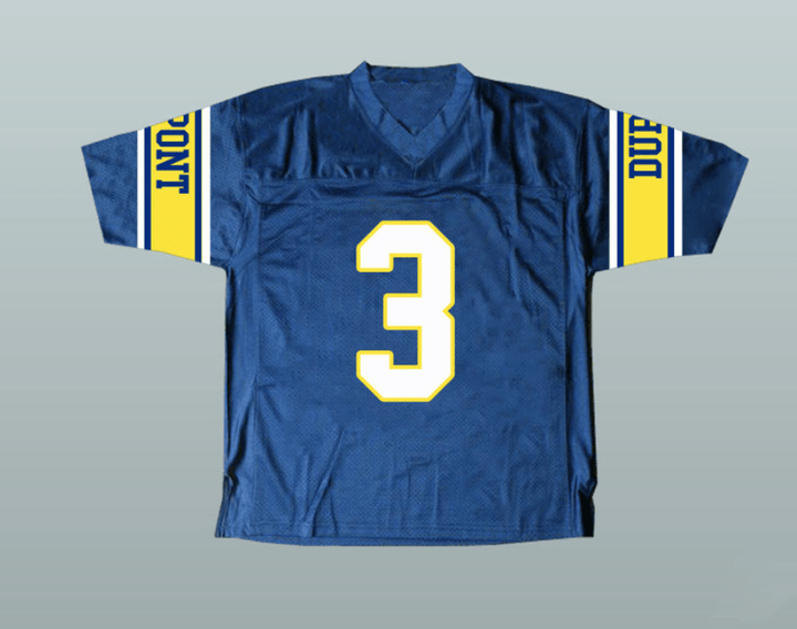 CUSTOM RANDY MOSS 3 DUPONT PANTHERS HIGH SCHOOL FOOTBALL JERSEY Top Stitched S-6XL