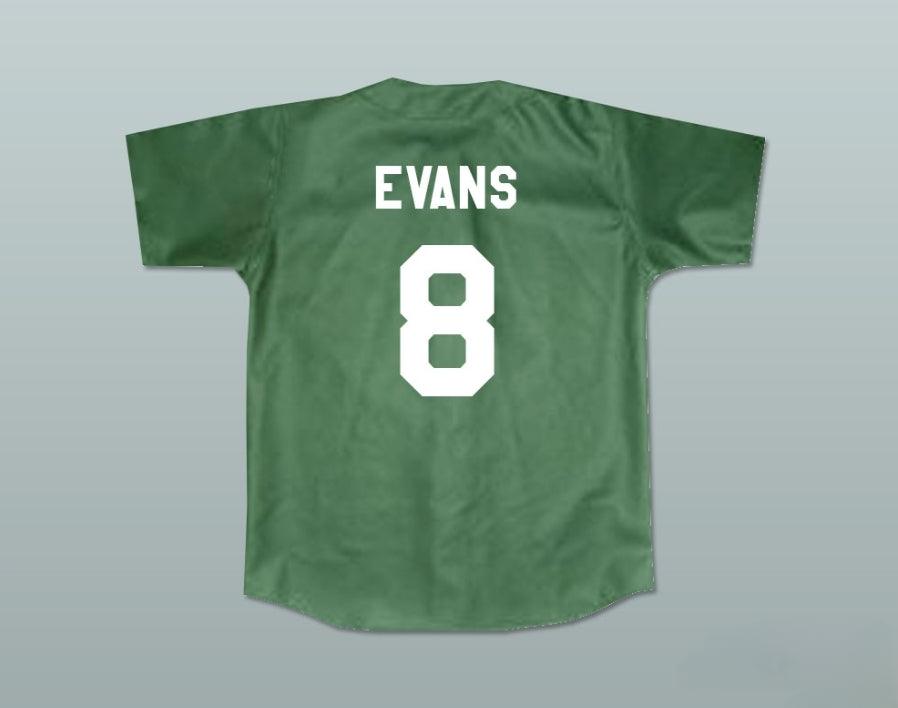 Custom Any Name Number KOFI EVANS 8 KEKAMBAS BASEBALL JERSEY HARDBALL DARK GREEN Top Stitched S-6XL