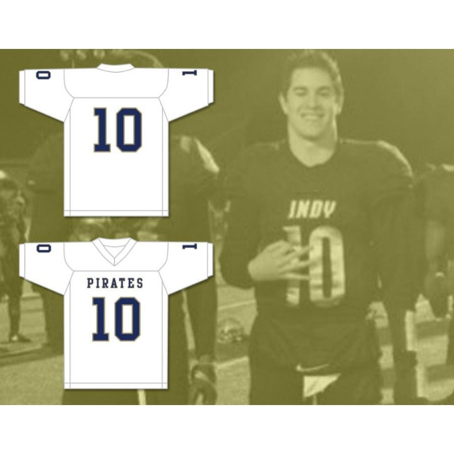 CUSTOM ANY Name Number DRAKE SMITH 10 INDEPENDENCE COMMUNITY COLLEGE PIRATES Football Jersey Top Stitched S-6XL