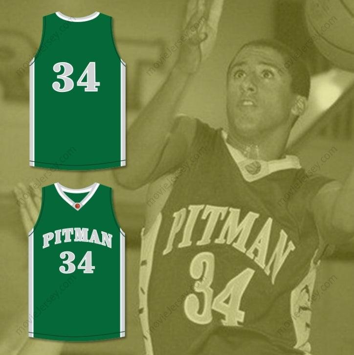 CUSTOM ANY Name Number COLIN KAEPERNICK 34 JOHN H. PITMAN HIGH SCHOOL PRIDE GREEN BASKETBALL JERSEY 1 Top Stitched S-6XL
