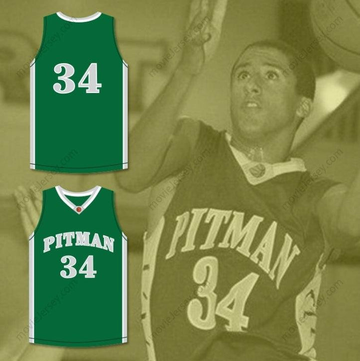 CUSTOM ANY Name Number COLIN KAEPERNICK 34 JOHN H. PITMAN HIGH SCHOOL PRIDE GREEN BASKETBALL JERSEY 1 Top Stitched S-6XL