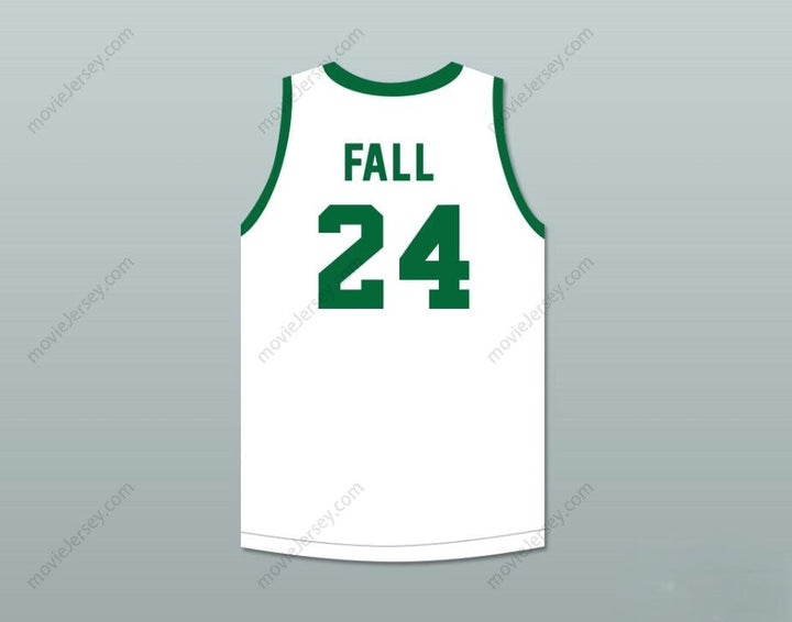 CUSTOM ANY Name Number TACKO FALL 24 JAMIE'S HOUSE CHARTER SCHOOL JAGUARS WHITE BASKETBALL JERSEY 2 Top Stitched S-6XL