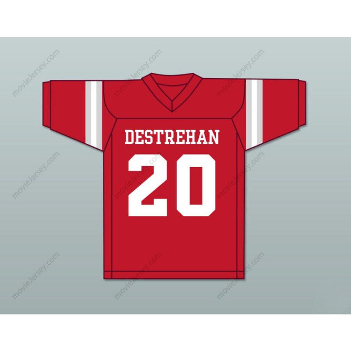 CUSTOM ANY Name Number ED REED 20 DESTREHAN HIGH SCHOOL FIGHTING WILDCATS FOOTBALL JERSEY Top Stitched S-6XL
