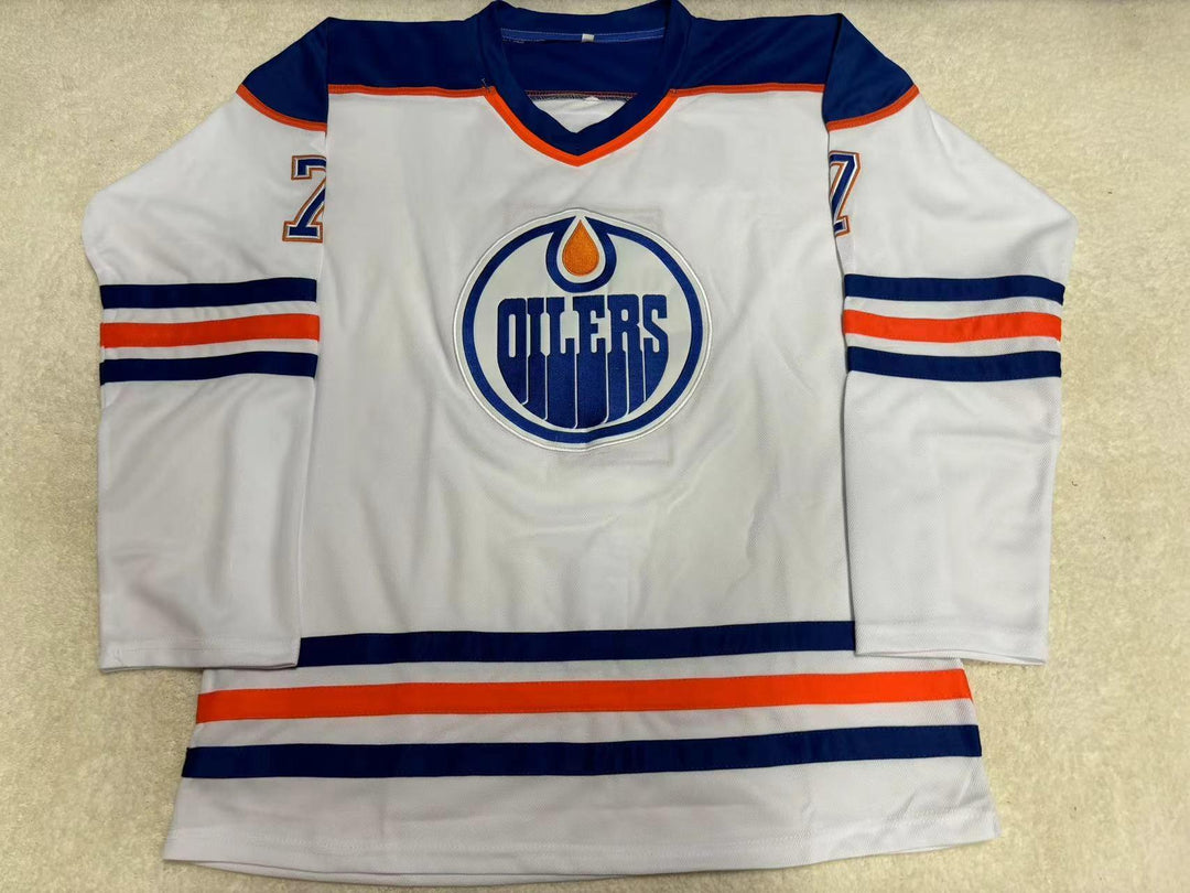 Custom Any Name Number PAUL COFFEY 7 EDMONTON OILERS WHITE HOCKEY JERSEY Top Stitched S-6XL