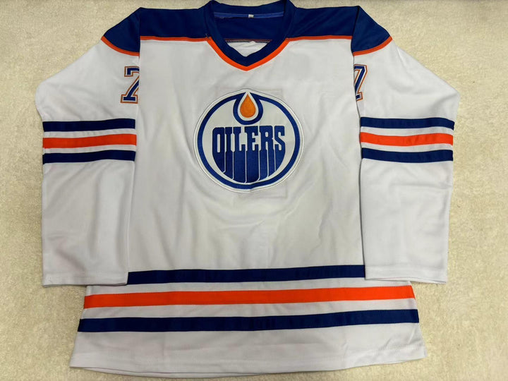 Custom Any Name Number PAUL COFFEY 7 EDMONTON OILERS WHITE HOCKEY JERSEY Top Stitched S-6XL