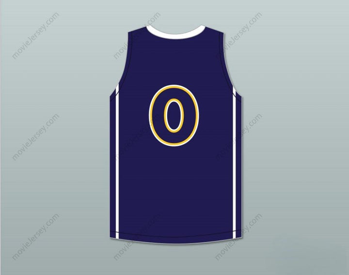 CUSTOM ANY Name Number JAYLEN BROWN 4 WHEELER HIGH SCHOOL WILDCATS NAVY BLUE BASKETBALL JERSEY 1 Top Stitched S-6XL