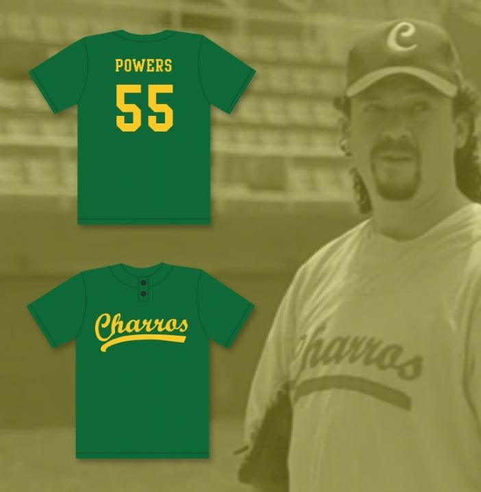 Custom Any Name Number KENNY POWERS 55 CHARROS PRACTICE HOME BASEBALL JERSEY EASTBOUND & DOWN Top Stitched S-6XL
