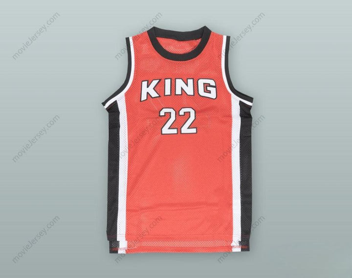 CUSTOM ANY Name Number KAWHI LEONARD 22 MARTIN LUTHER KING HIGH SCHOOL RED BASKETBALL JERSEY Top Stitched S-6XL