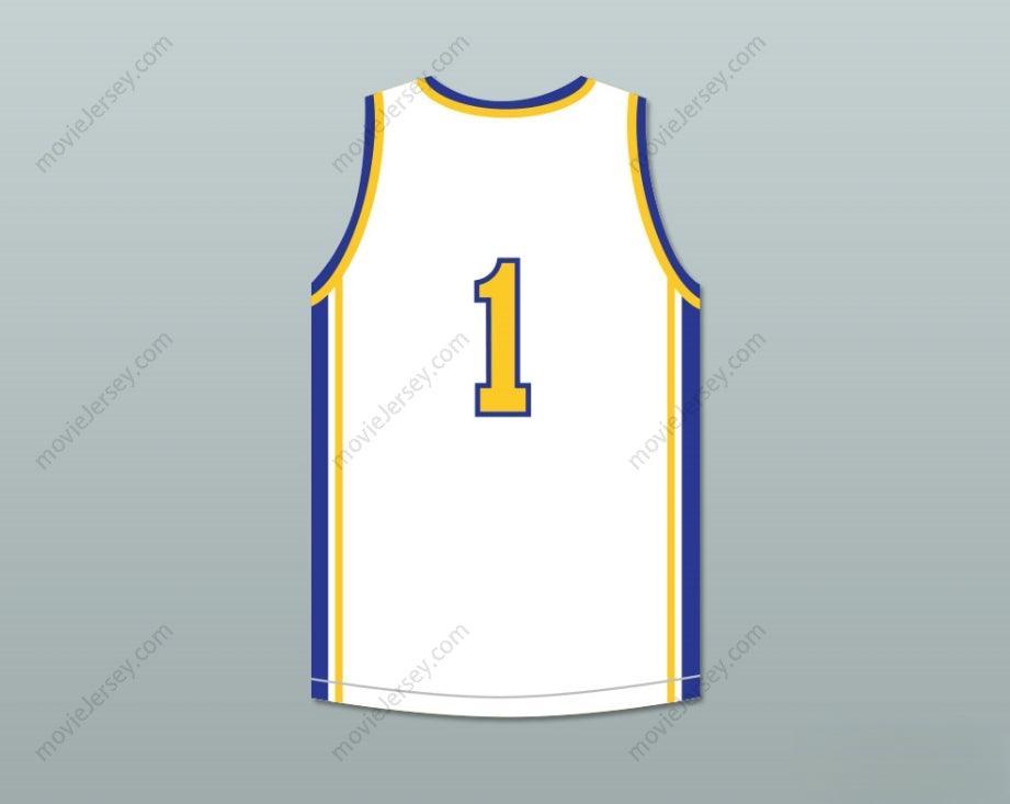 CUSTOM ANY Name Number KLAY THOMPSON 1 SANTA MARGARITA CATHOLIC HIGH SCHOOL  WHITE BASKETBALL JERSEY Top Stitched S-6XL