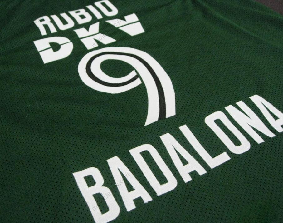CUSTOM ANY Name Number RICKY RUBIO DKV BARCELONA BASKETBALL JERSEY Top Stitched S-6XL