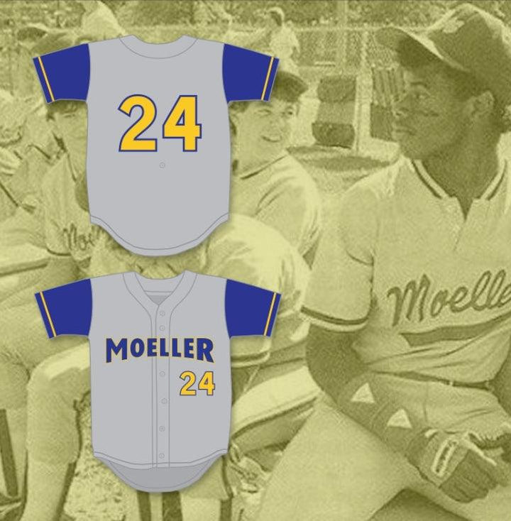 Custom Any Name Number KEN GRIFFEY JR 24 ARCHBISHOP   HIGH SCHOOL CRUSADERS GRAY BASEBALL JERSEY 5 Top Stitched S-6XL