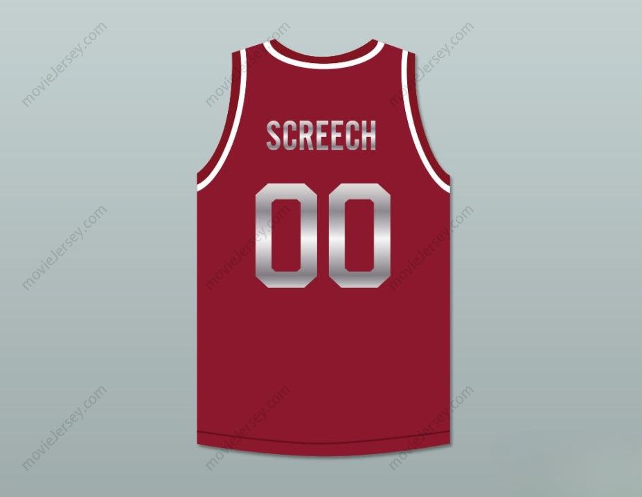 CUSTOM ANY Name Number SAVED BY THE BELL SCREECH 00 BAYSIDE TIGERS BASKETBALL JERSEY MAROON Top Stitched S-6XL