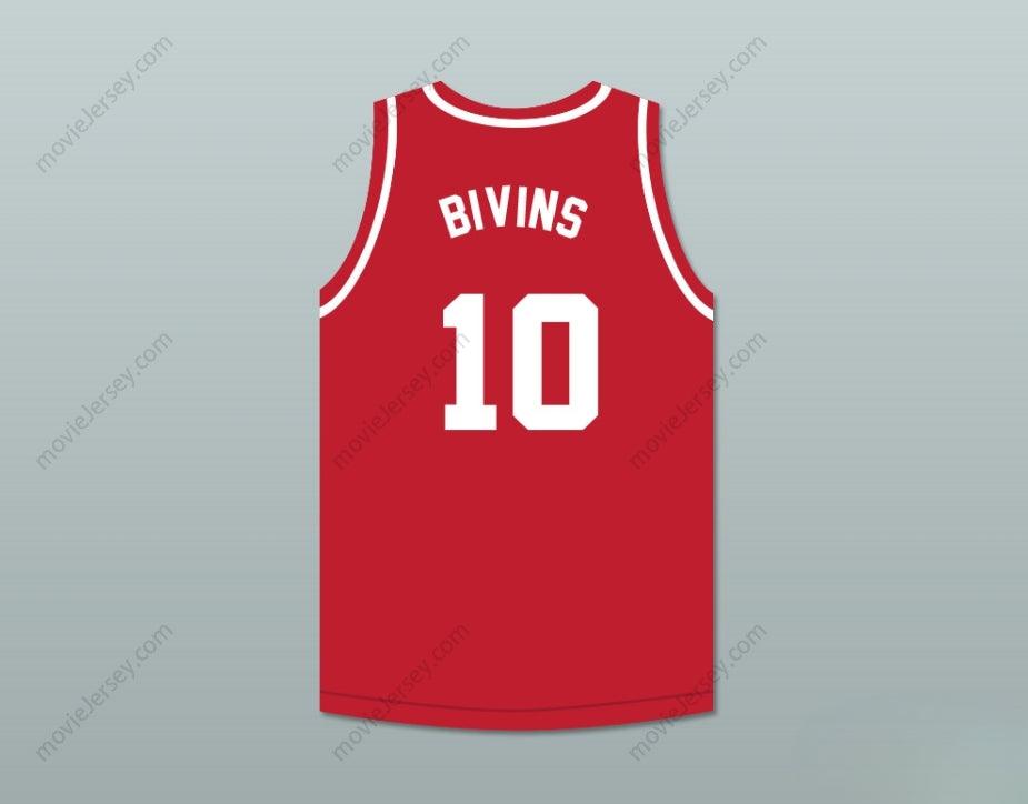 CUSTOM ANY Name Number MICHAEL BIVINS 10 NEW EDITION RED BASKETBALL JERSEY Top Stitched S-6XL