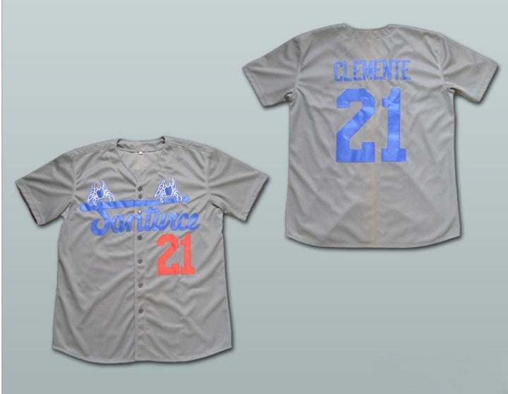 Custom Any Name Number ROBERTO CLEMENTE 21 SANTURCE CRABBERS PUERTO RICO BASEBALL JERSEY ALL SIZES Top Stitched S-6XL