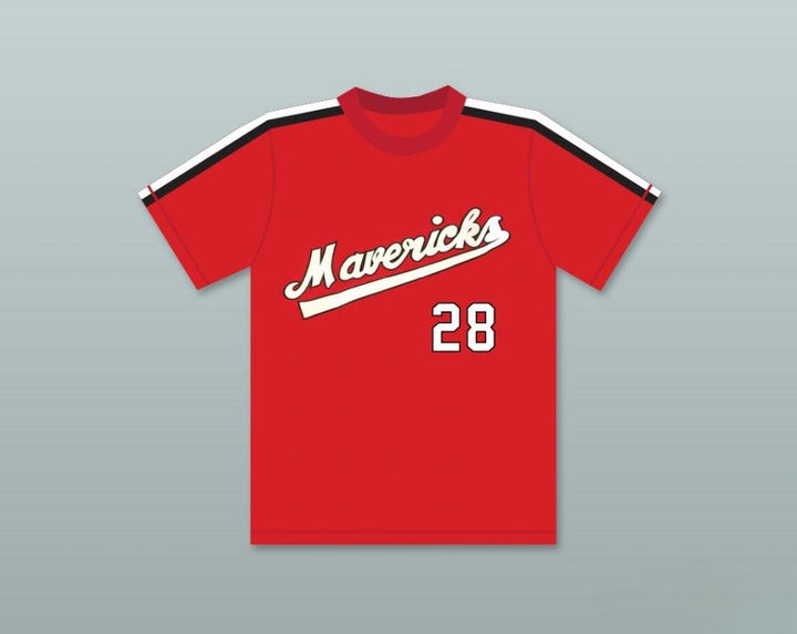 Custom Any Name Number KURT RUSSELL 28   BASEBALL JERSEY THE BATTERED BASTARDS OF BASEBALL Top Stitched S-6XL