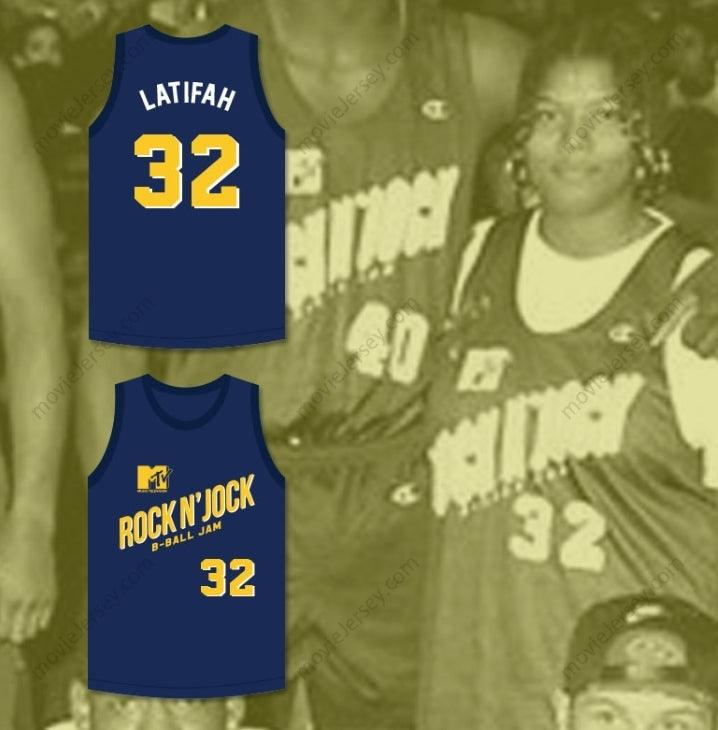 CUSTOM ANY Name Number QUEEN LATIFAH 32 VIOLATORS BASKETBALL JERSEY SECOND ANNUAL ROCK N' JOCK B-BALL JAM 1992 Top Stitched S-6XL