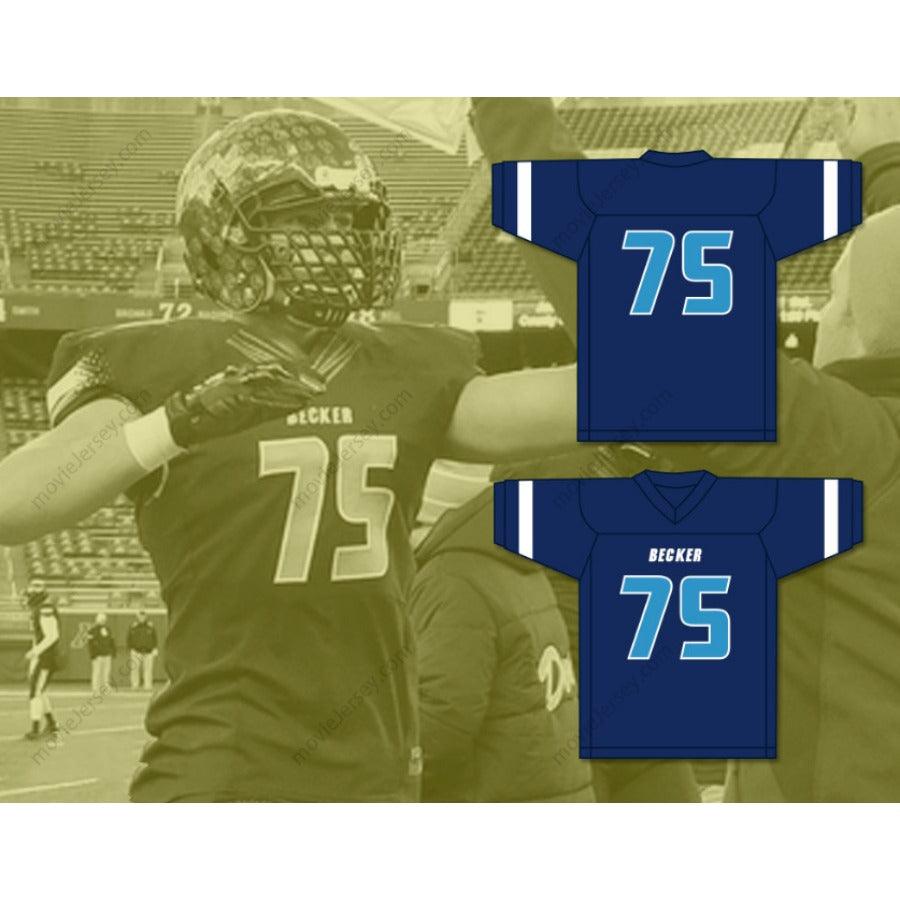 CUSTOM ANY Name Number DILLON RADUNZ 75 BECKER HIGH SCHOOL BULLDOGS Football Jersey Top Stitched S-6XL