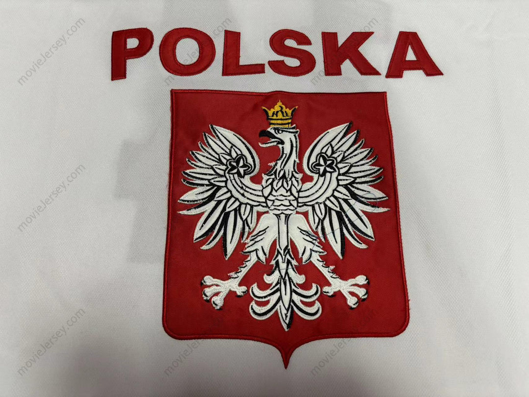 Custom Any Name Number JAROSLAW RZESZUTKO 14 POLAND NATIONAL TEAM WHITE HOCKEY JERSEY Top Stitched S-6XL
