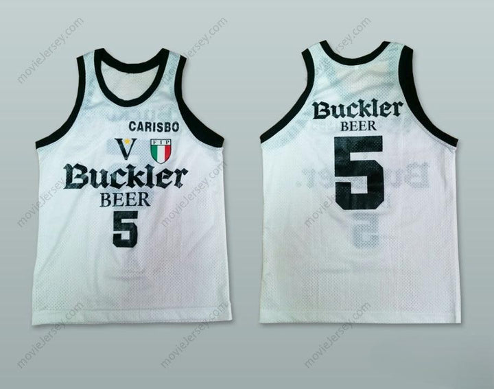 CUSTOM ANY Name Number SASHA DANILOVIC 5 VIRTUS BOLOGNA BASKETBALL JERSEY Top Stitched S-6XL