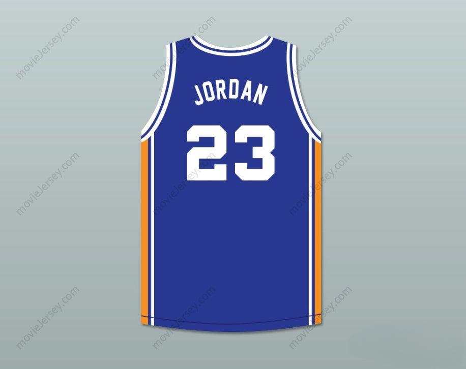 CUSTOM ANY Name Number MICHAEL  23 ACB 1990 BARCELONA EXHIBITION GAME BLUE BASKETBALL JERSEY 2 Top Stitched S-6XL