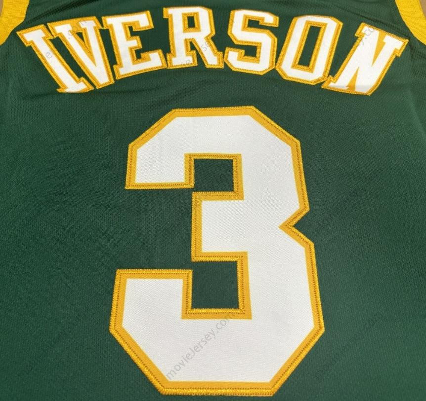 Allen Iverson #3 Bethel High School Throwback Basketball Jersey Stitched ALL