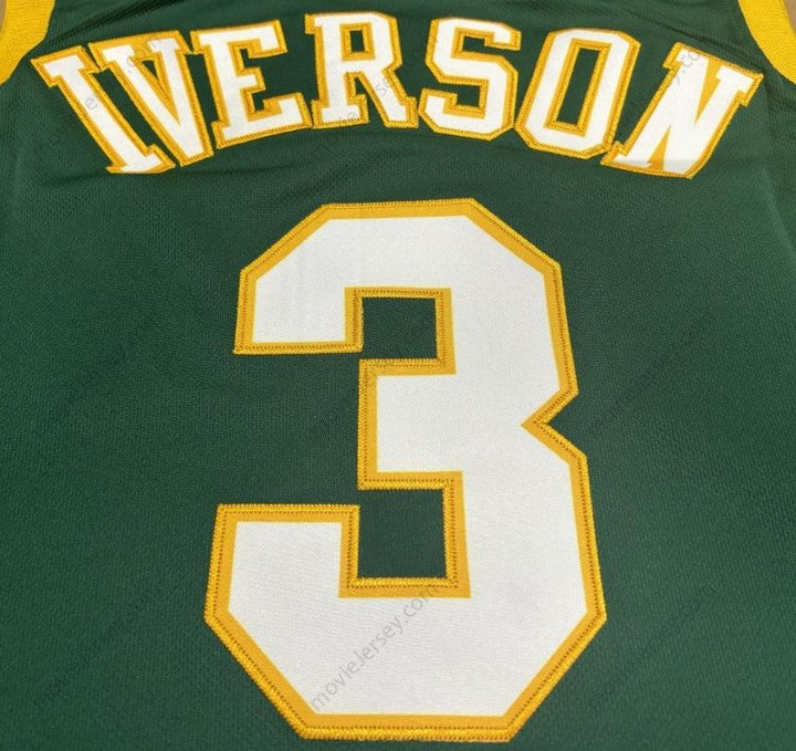 Allen Iverson #3 Bethel High School Throwback Basketball Jersey Stitched ALL