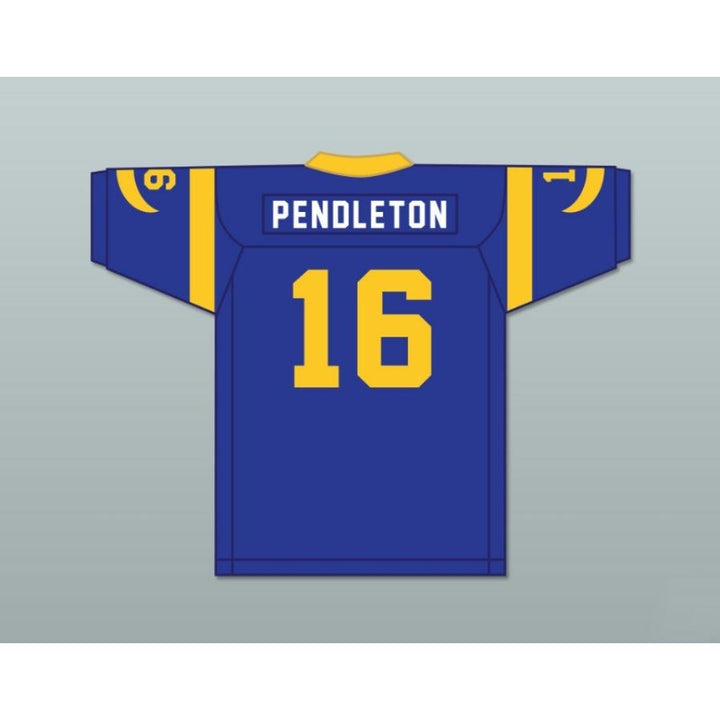 CUSTOM ANY Name Number JOE PENDLETON 16 PRO CAREER BLUE FOOTBALL JERSEY HEAVEN CAN WAIT Top Stitched S-6XL