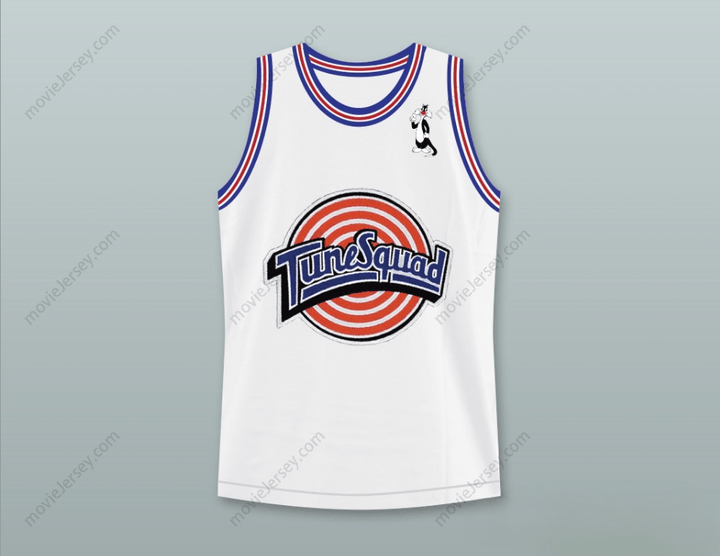 CUSTOM ANY Name Number SPACE JAM SYLVESTER THE CAT 9 TUNE SQUAD BASKETBALL JERSEY WITH SYLVESTER THE CAT PATCH2 Top Stitched S-6XL