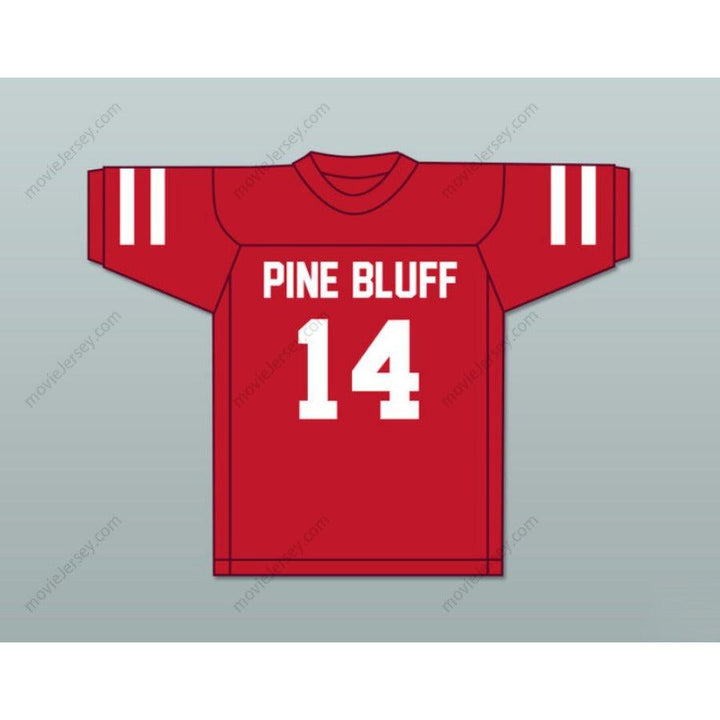 CUSTOM ANY Name Number DON HUTSON 14 PINE BLUFF ZEBRAS RED FOOTBALL JERSEY Top Stitched S-6XL