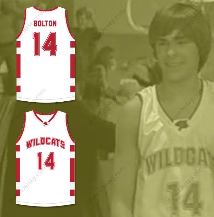 CUSTOM ANY Name Number TROY BOLTON 14 EAST HIGH SCHOOL WILDCATS WHITE BASKETBALL JERSEY Top Stitched S-6XL