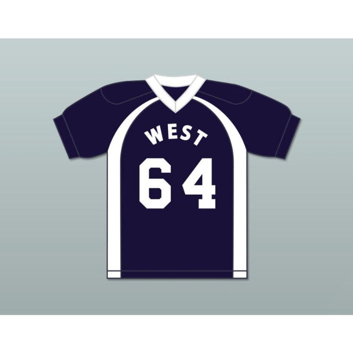 CUSTOM ANY Name Number T.J. A.J. R.J. BACKSLASHINFOURTH V 64 WEST Football Jersey Top Stitched S-6XL