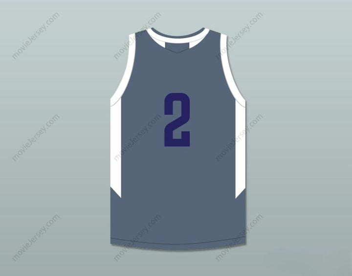 CUSTOM ANY Name Number PLAYER 2  PLAYGROUND BASKETBALL DARK GRAY BASKETBALL JERSEY Top Stitched S-6XL