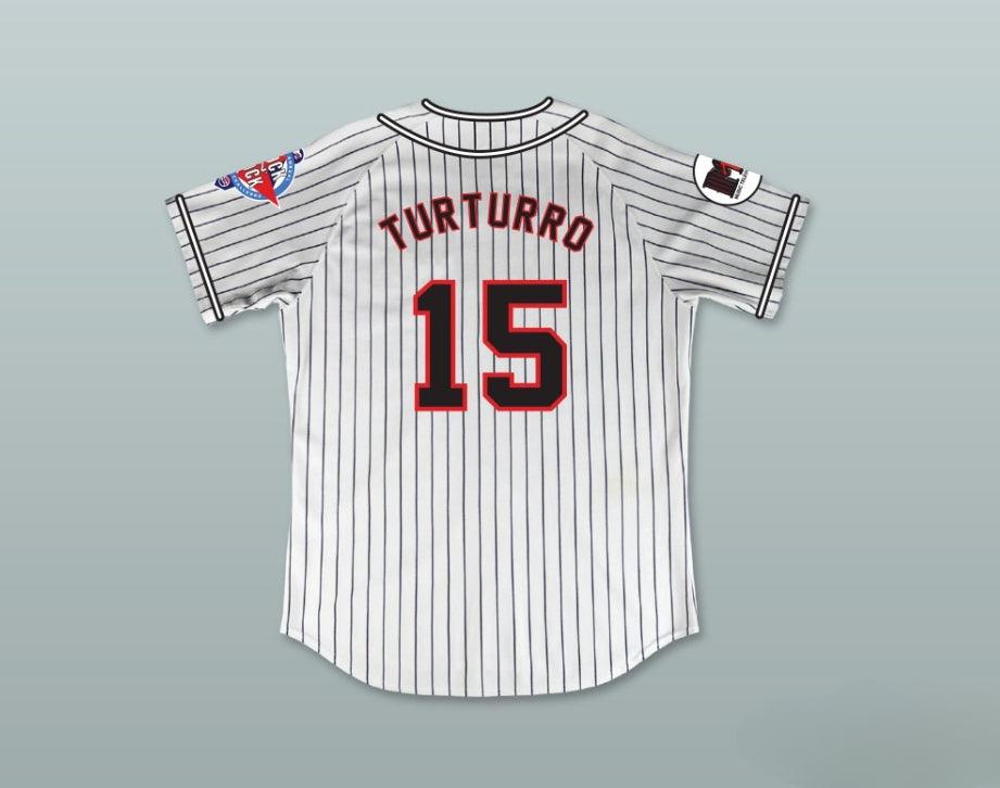 Custom Any Name Number NICHOLAS TURTURRO 15 HOMEBOYS PINSTRIPED BASEBALL JERSEY 6TH ANNUAL ROCK N' JOCK SOFTBALL CHALLENGE 1995 Top Stitched S-6XL