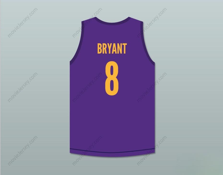 CUSTOM ANY Name Number   BRYANT 8 PURPLE BASKETBALL JERSEY   BRYANT EXPEDIA SKIT MADTV Top Stitched S-6XL