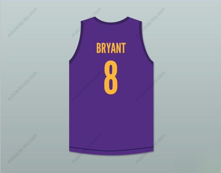CUSTOM ANY Name Number   BRYANT 8 PURPLE BASKETBALL JERSEY   BRYANT EXPEDIA SKIT MADTV Top Stitched S-6XL